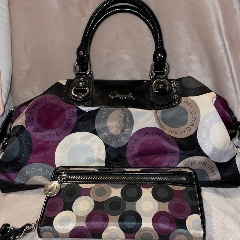 Coach bag and wallet